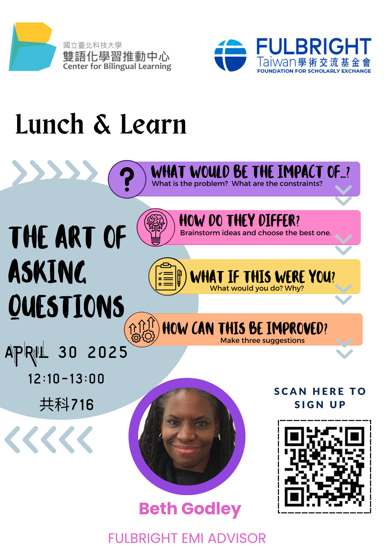 Featured image for “【校外工作坊】國立台北科技大學「Lunch and Learn : Foundation of Effective Instruction」”