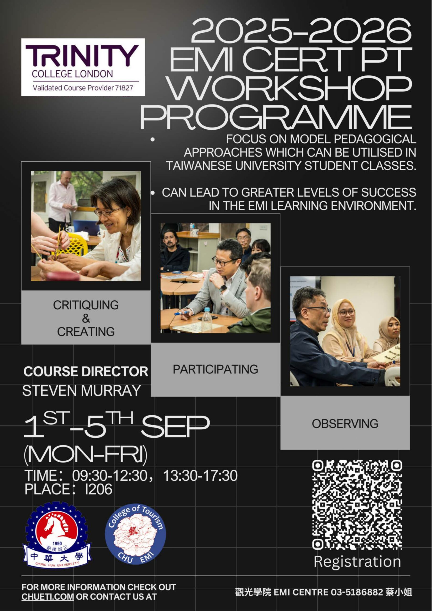 Featured image for “【校外工作坊】中華大學「2025 Cert PT Course」”