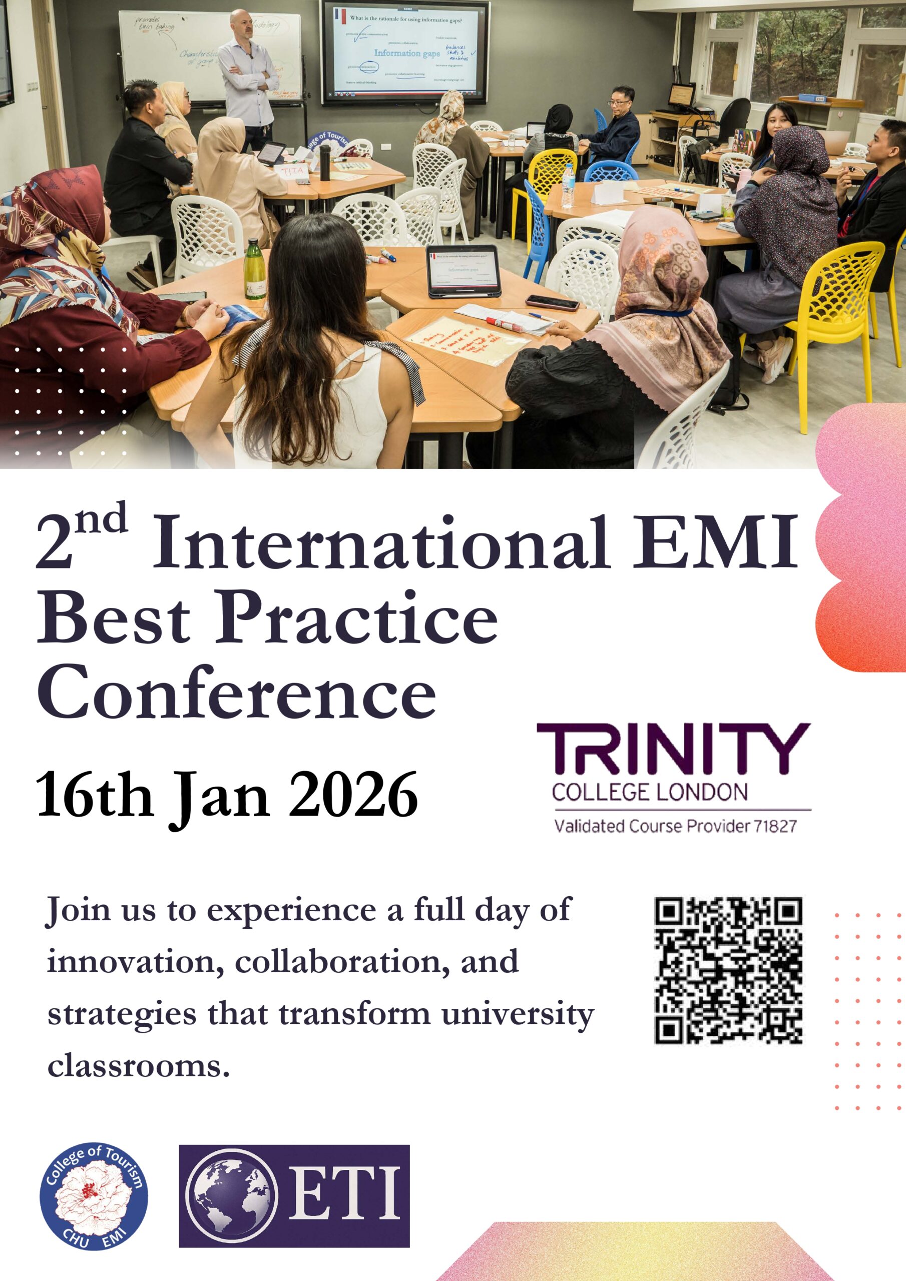 Featured image for “【校外研討會】中華大學「第二屆EMI教學研討會」”