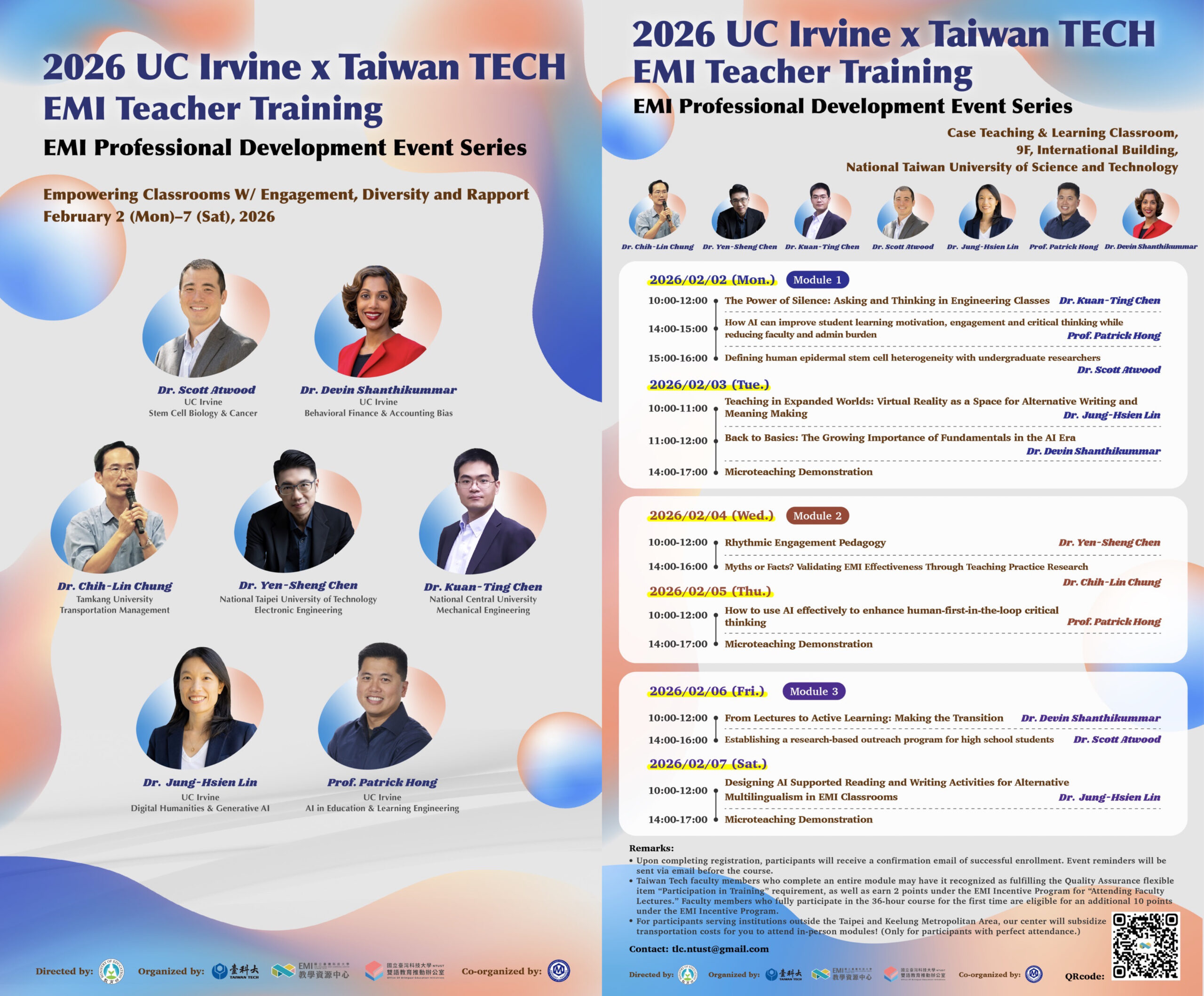 Featured image for “【校外工作坊】國立臺灣科技大學「EMI教師培訓」”