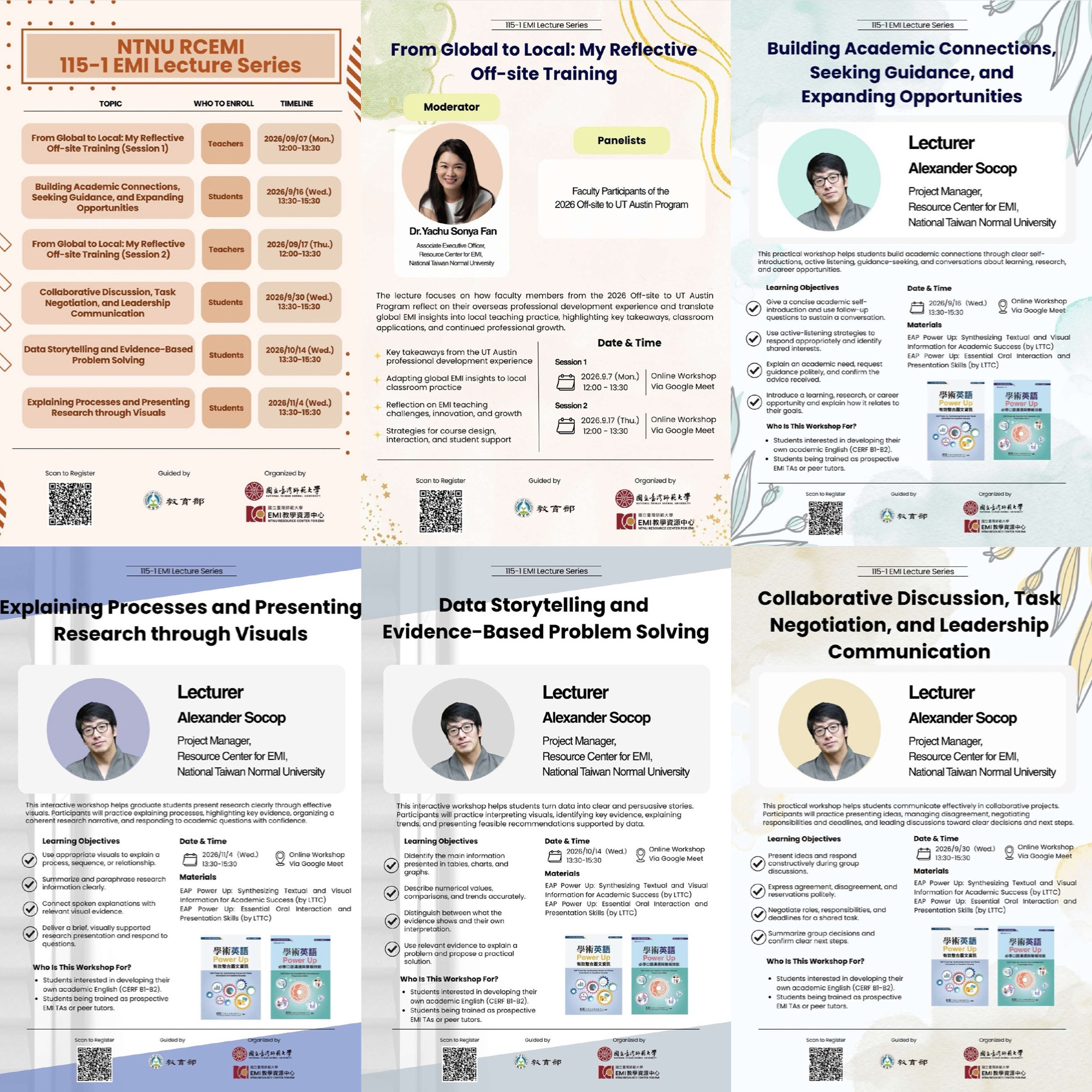 Featured image for “【校外EMI講座】國立臺灣師範大學「EMI教師教學增能及教學助理培訓系列講座-6場」”